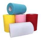 Скрученный тюль, пачка 100 ярдов DIY Юбка для стола для дня рождения Свадебная вечеринка украшения с фатиновой юбкой из органзы Свадебные фон пост