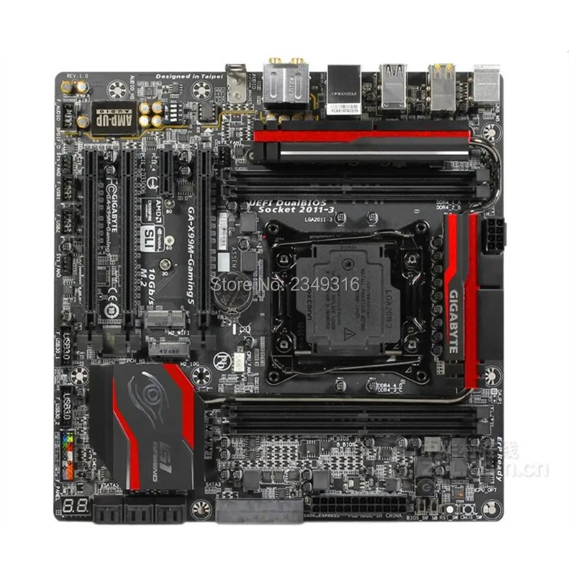 Для Gigabyte GA-X99M-Gaming 5 оригинальная б/у рабочего стола материнской платы X99M-Gaming 5X99 LGA 2011-V3 DDR4 SATA 3 USB3.0
