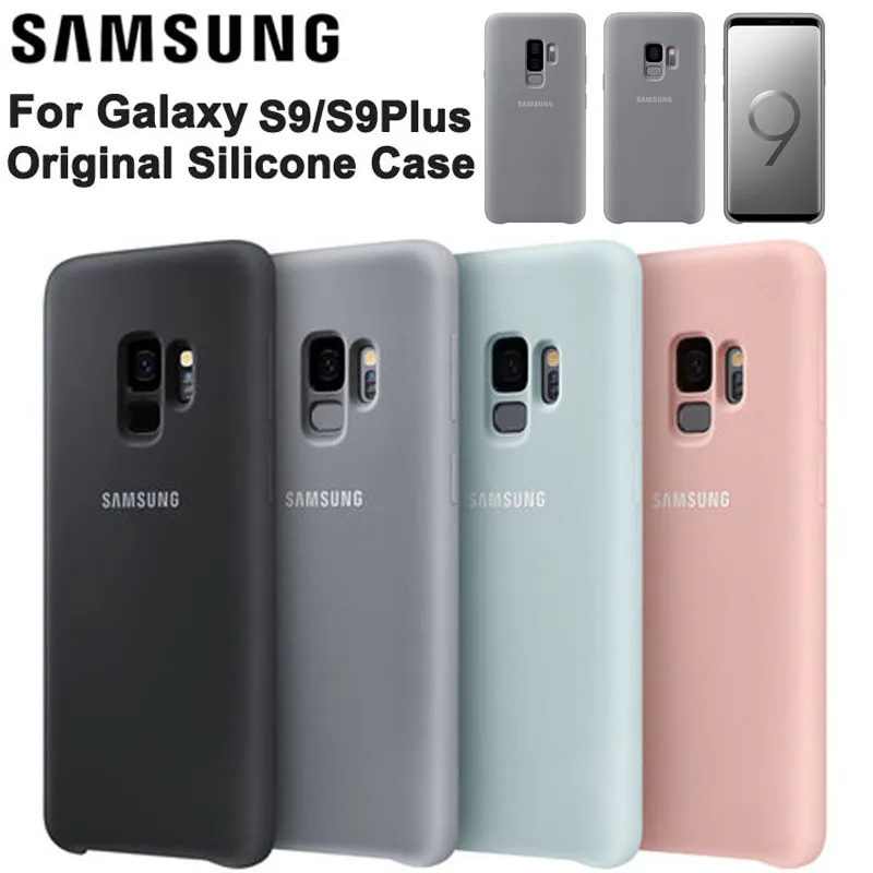 Samsung официальный силиконовый чехол для телефона, Защитная крышка для samsung Galaxy S9+ S9 плюс S9+ Чехлы корпуса мобильных телефонов