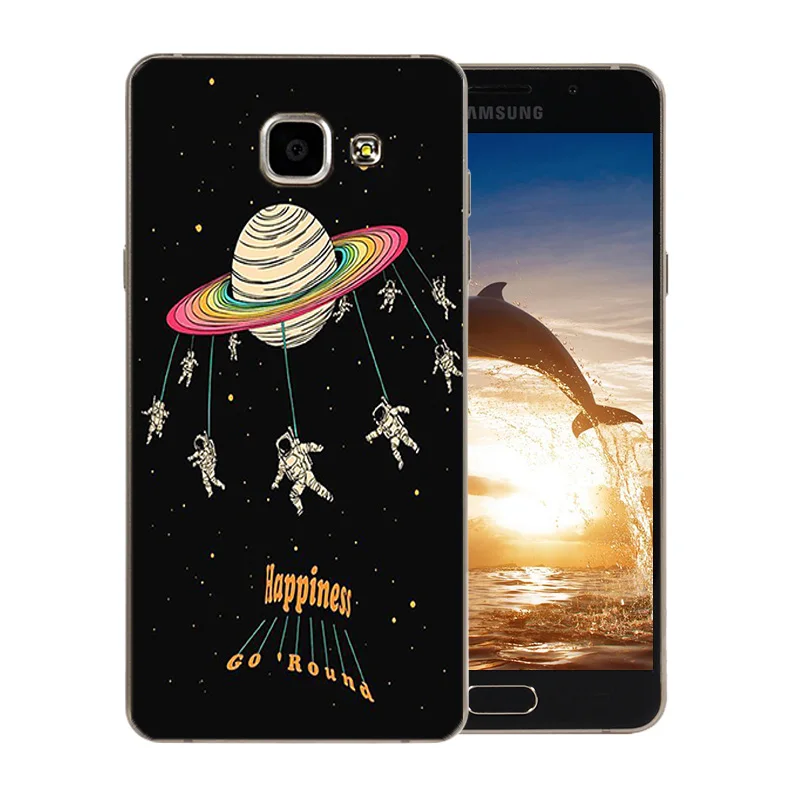 5 2-дюймовые для Samsung Galaxy A5 2016 A510 чехлы телефонов с изображением космоса Луны