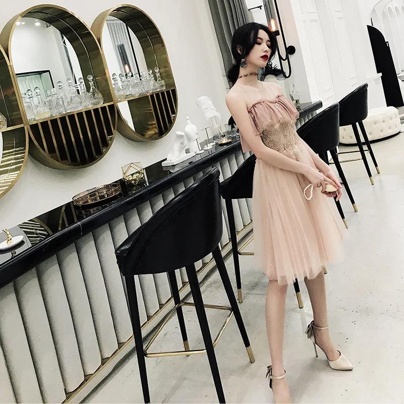 

New Sequins Chinese Oriental Wedding Women Sexy Cheongsam O-Neck Evening Dress Elegant Modern Celebrity Banquet Dresses