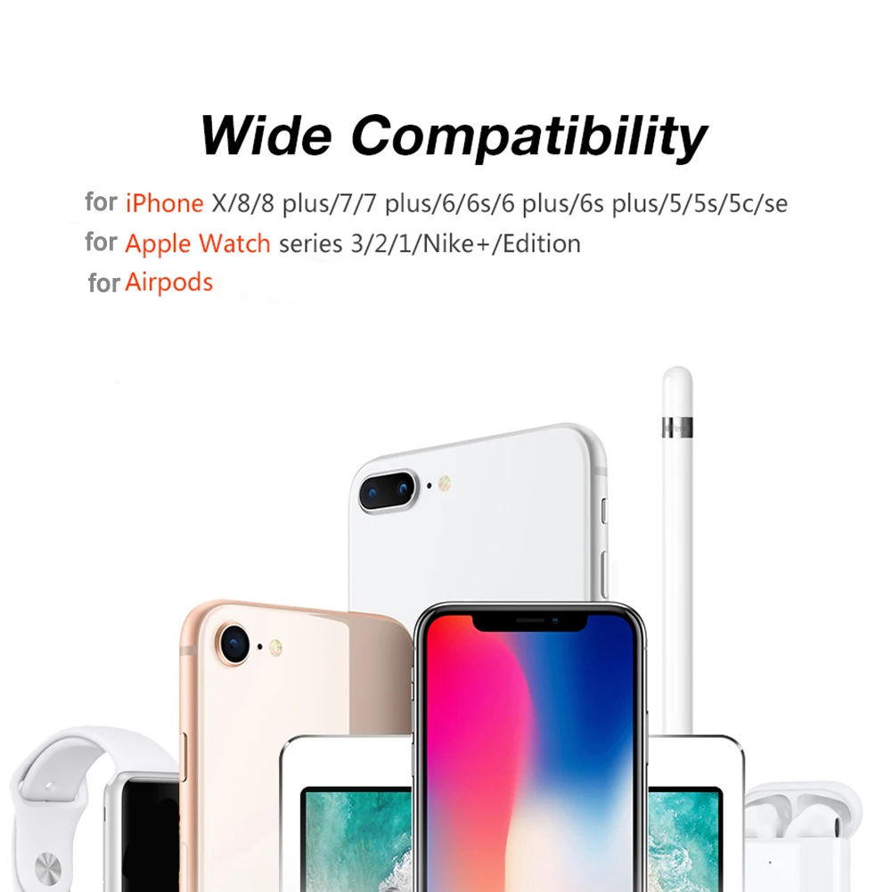 3 в 1 зарядная станция держатель для Iphone X 7 6 силиконовый Подставка для зарядки для док-станции для Apple watch для Airpods поддержка мобильных