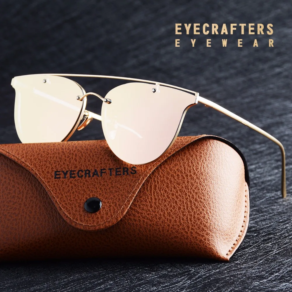 Eyecrafters оригинальный бренд поляризованные солнцезащитные очки модные кошачий