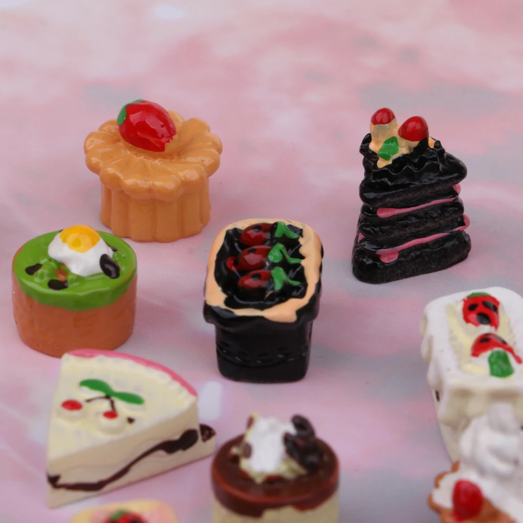 16 шт Ассорти вкусы шоколадного варенья торты фруктовый торт кукольный домик