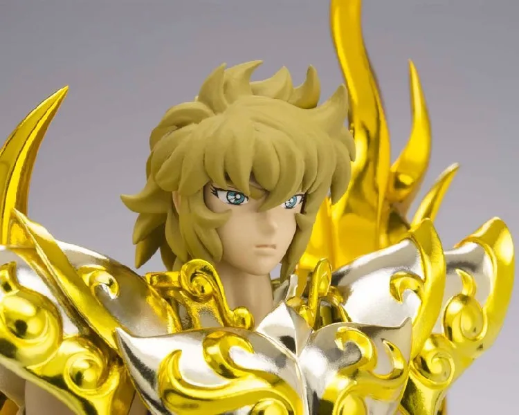 Короткая футболка с героями из японского аниме « Bandai Saint Seiya Cloth Myth, EX Soul золота Бог Лев Aiolia фигурку