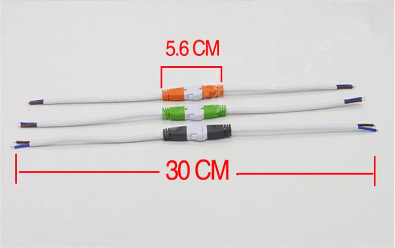 5 шт. 10 светодиодные разъемы постоянного тока с замковой пряжкой кабель длиной 15