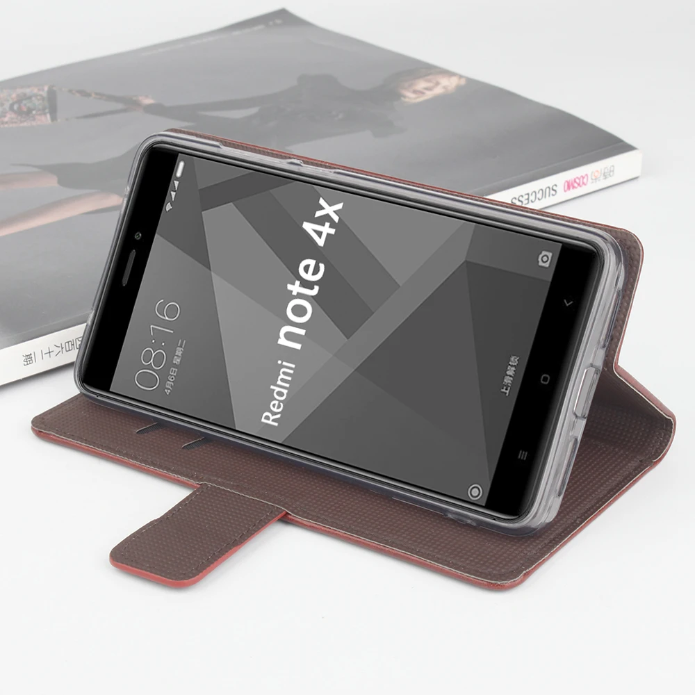 Флип чехол для Xiaomi Redmi Note 4 4X Pro телефон 3 ГБ ОЗУ 32 Гб ПЗУ Восьмиядерный процессор