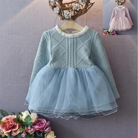kids girl sweet lace dress children fashion candy color dress tulle formal party dress