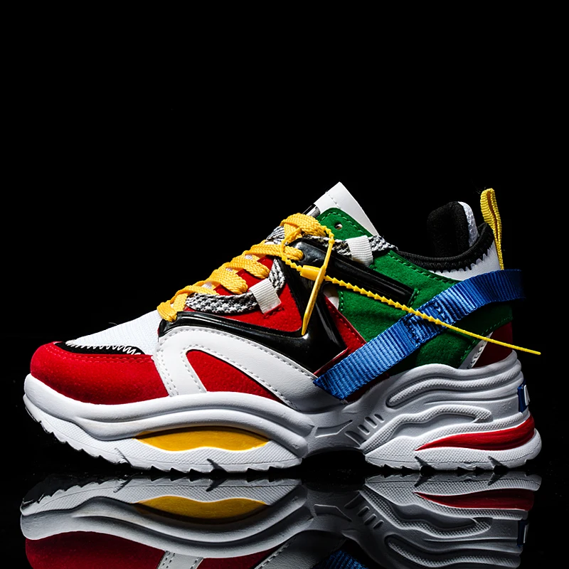 

New Women Casual Shoes Breathable Sneakers high quality adults Masculino Trend Fashion Cheap Lace Up Color matching Zapatilla