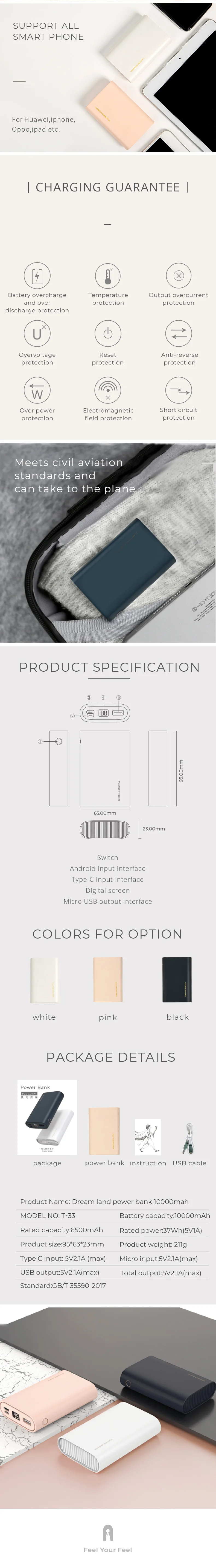 Maoxin micro type c мини powerbank 10000 мАч милый портативный powerbank цифровой дисплей power bank для samsung Аксессуары для телефонов