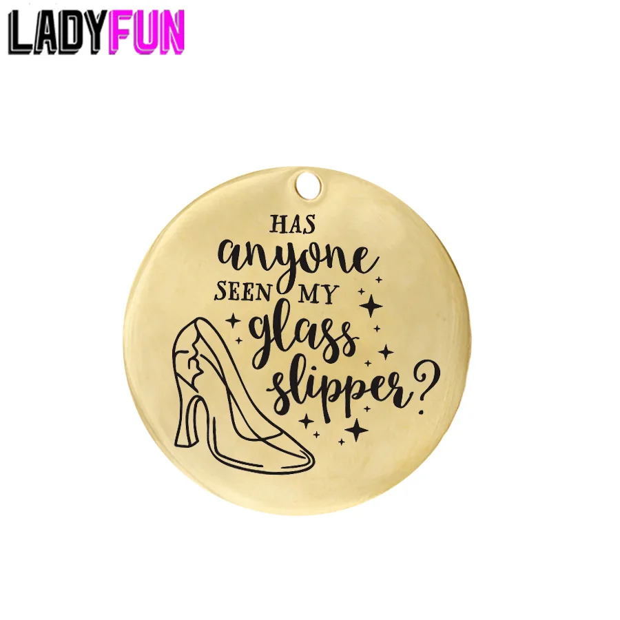 Индивидуальный кулон Ladyfun из нержавеющей стали с подвеской Золушкой Сказочная