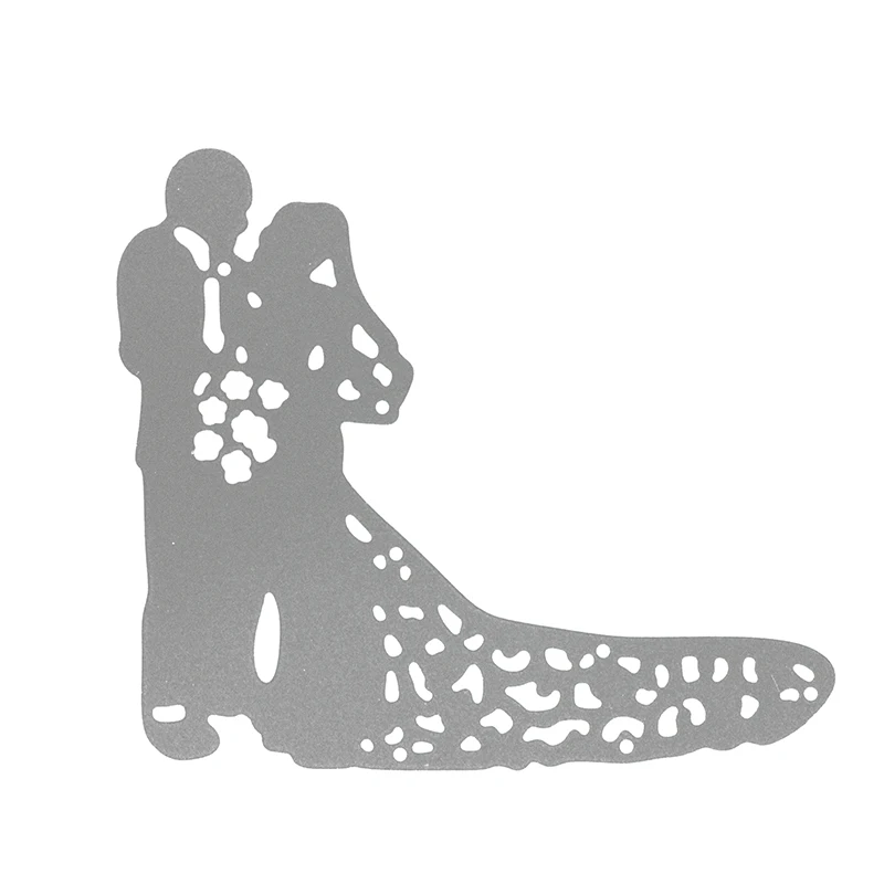 Newlyweds пара металла резки штампы для DIY Скрапбукинг свадебные пригласительные
