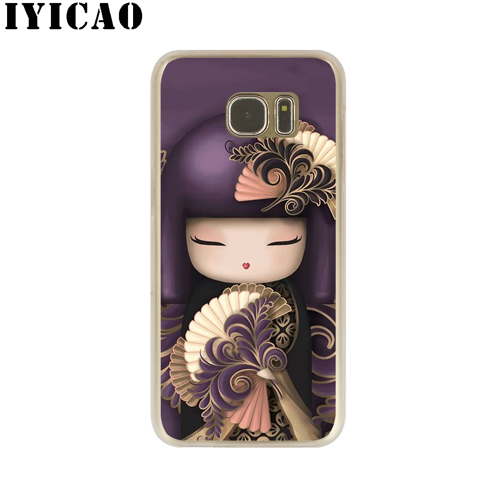 Kawaii Japanese Kokeshi Doll жесткий чехол для Samsung Galaxy S10e S10 S9 S8 Plus S6 S7 Edge Note 9 8 10 | Мобильные