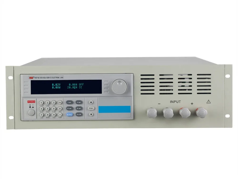 

RK9714B (0-60A/0-500V/1200W) programmable DC electronic load