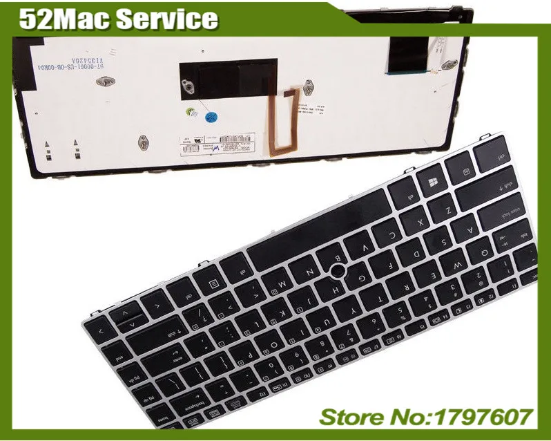 702843-001 для hp EliteBook Folio 9470 M 9480 m с рамкой и подсветкой США Клавиатура 90-95