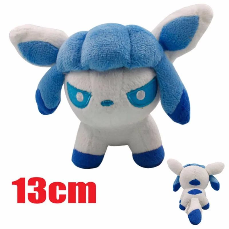 04 " 13 см Q стиль Аниме Пикачу Eevee Jolteon Плюшевые игрушки Мягкая кукла горячая кукла аниме игрушки для детей подарок на день рождения - Цвет: 04