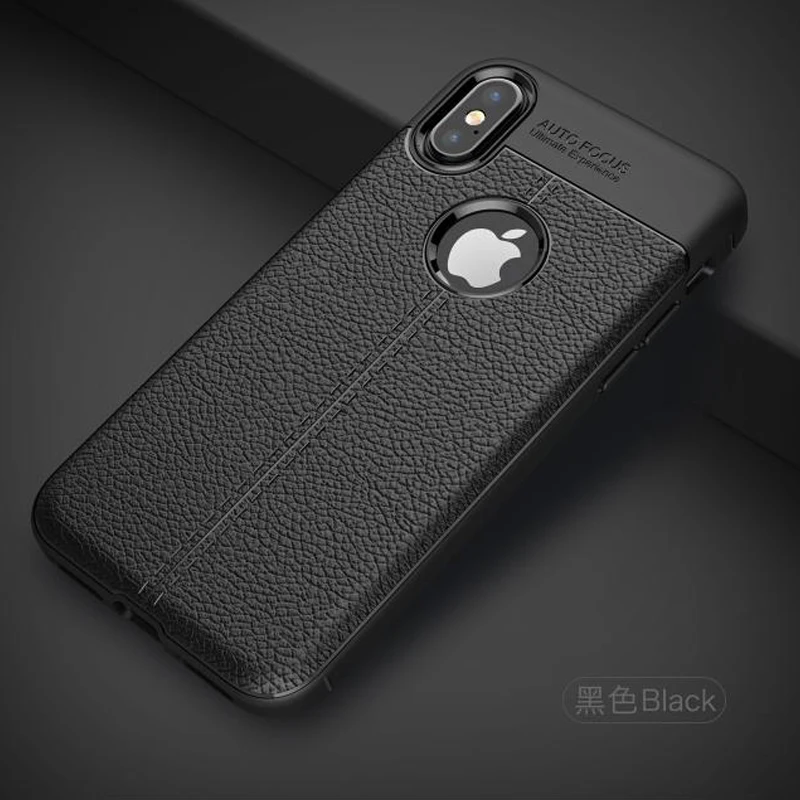Роскошный кожаный чехол YUETUO i для телефона etui coque cover case for iphone x 10 logo apple iphonex