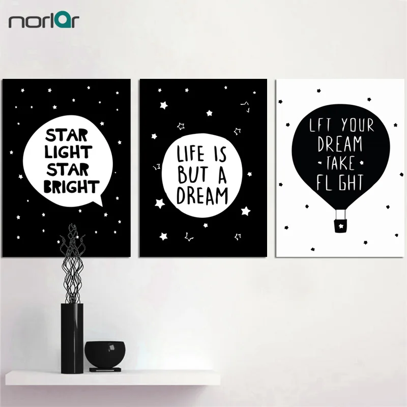 Мотивационная фотография мечты цитаты Современная черно-белая Художественная