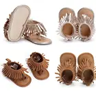 Босоножки с бахромой для новорожденных девочек 0-12 месяцев