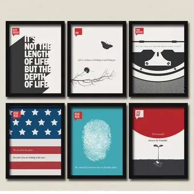 Вдохновляющий постер на английском языке цитаты декоративные картины отпечаток