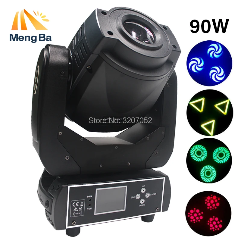 Светодиодный 90 Вт RGBW LED точечный светильник DMX512 наивысшей мощности Moving головной 3