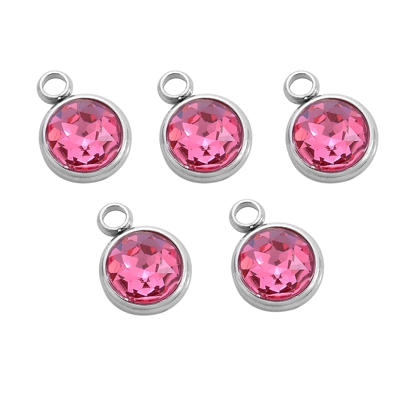 FUNIQUE Женская мода карамельного цвета циркон нержавеющая сталь Круглые Подвески