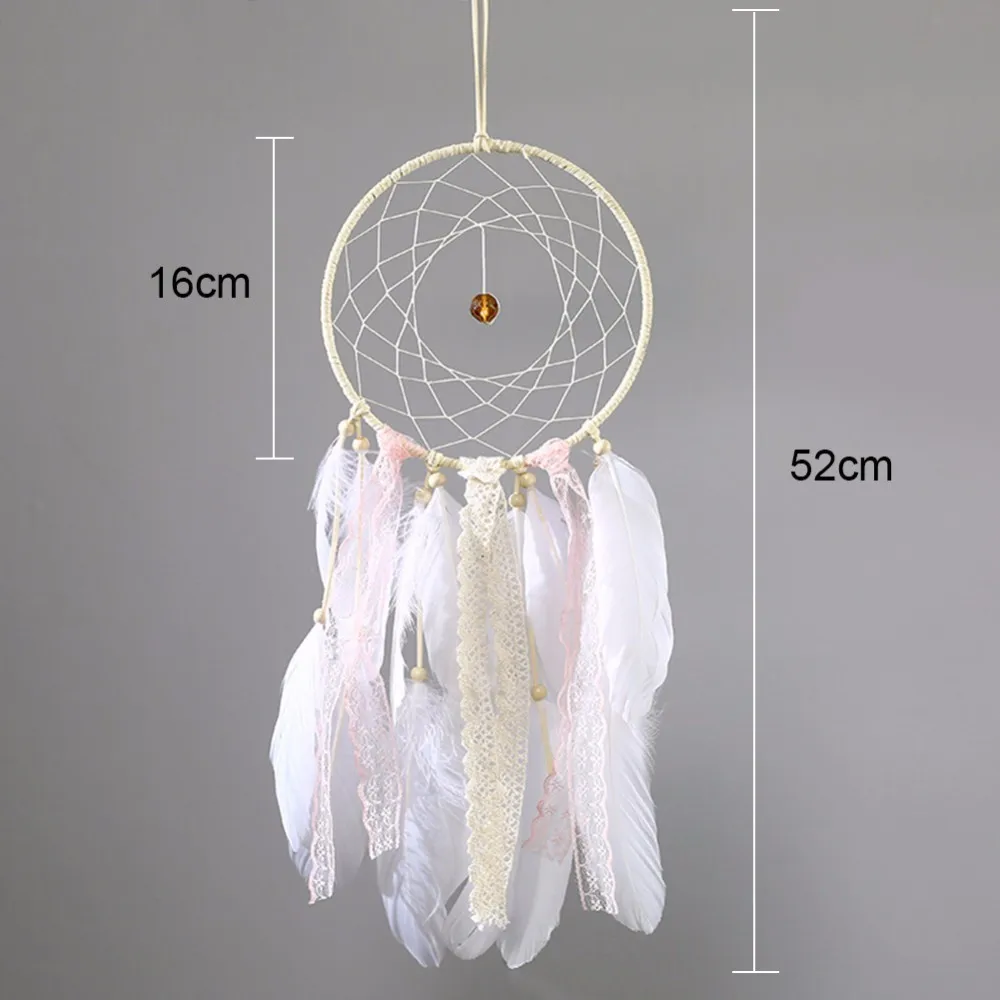 Handmade Dream Catcher Net With Feathers Beads for Wall Hanging Decoration Home Room Decor Mascot Craft Gifts | Дом и сад