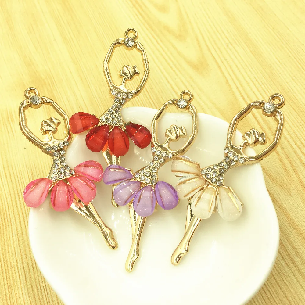 Новинка 30 шт./лот украшение из смолы для балета танцев девочек сплав ожерелье