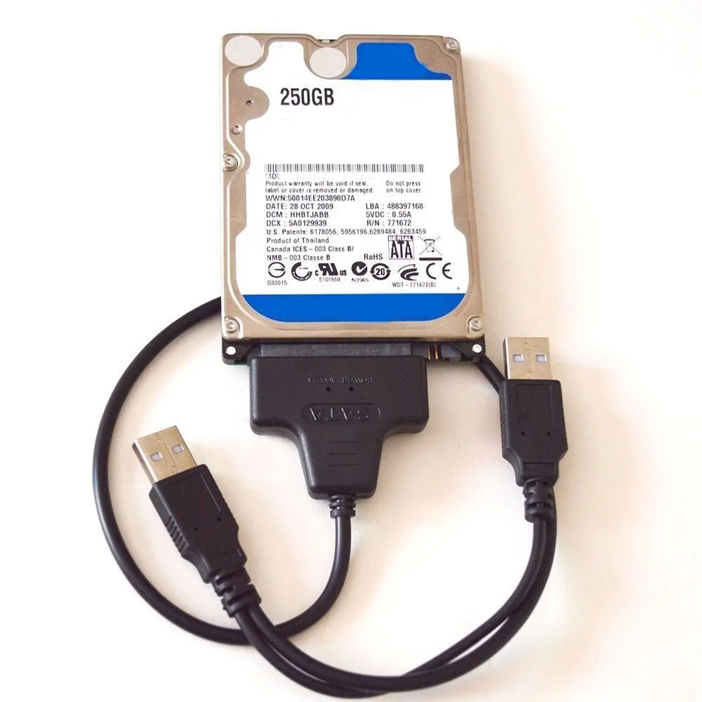 1 шт. свинцовый кабель Компьютерные разъемы HDD SSD адаптер USB на SATA конвертера 7 + 22 Pin