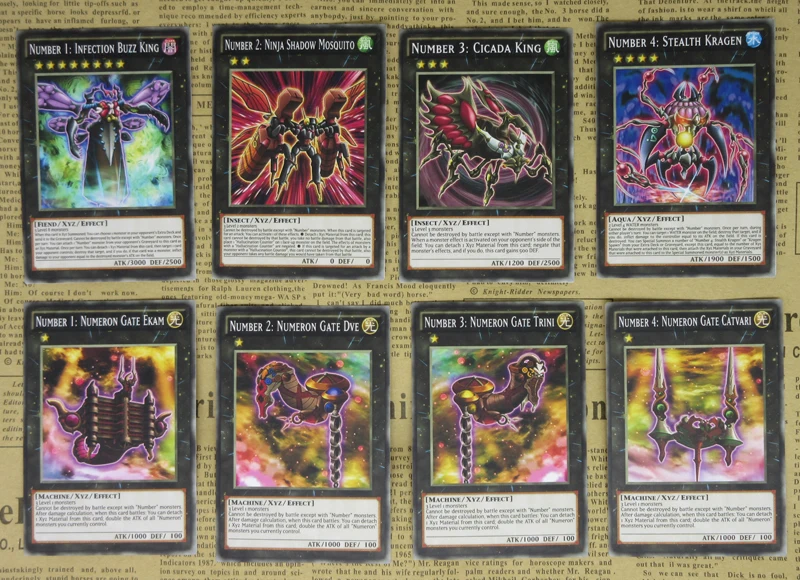 18 шт. специальные аниме карты YuGiOh Zexal новый номер заказа iC1000 нумерония дона тысяча
