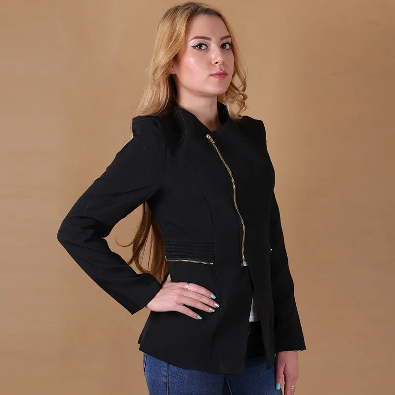 2018 New Blazers Autumn Spring Women Blazer Elegant Long Sleeve Casual Solid Yellow Slim Ladies Suits Jackets WB3 | Женская одежда