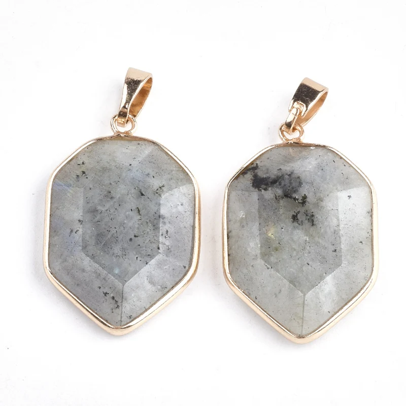 Подвески с лунным камнем нестандартные натуральный камень лабрадорит 10 шт. |