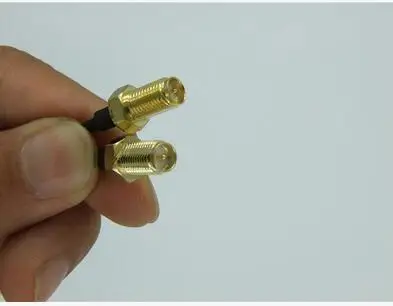 100 pcs lot free shipping SMA male and female silver coaxial cable for antenna | Мобильные телефоны и аксессуары