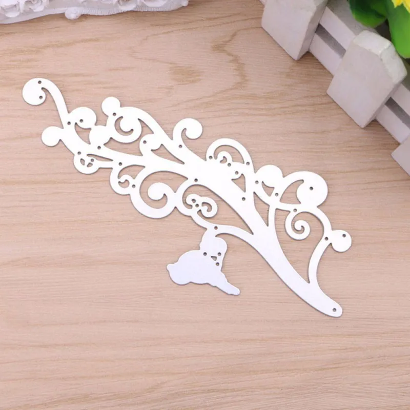 Цветок ротанга ветви Скрапбукинг штампы металлические птицы Вырубные трафареты