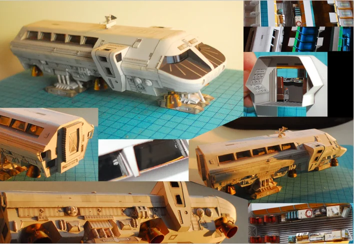 2001 космическая Одиссея Луна автобус пресс-модель
