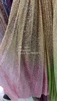 5yardsbag 2 color dense spot glitter powder gradient color european style fabric used for wedding dress fashion stage qj24
