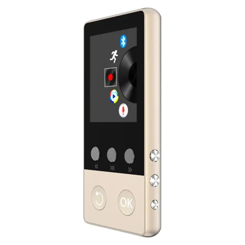 Металлический MP3 плеер Bluetooth Портативный аудио 8 Гб FLAC APE Lossless музыкальный с FM