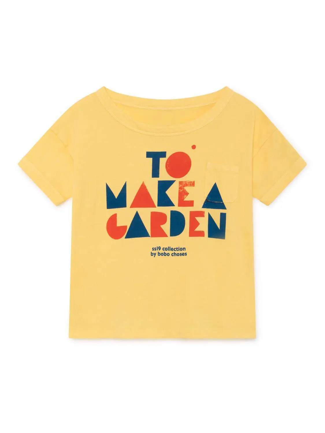 yellow INS/Летняя модная детская футболка с короткими рукавами для мальчиков и девочек, хлопковые топы с принтом яблока и буквами, одежда для малышей - Цвет: yellow