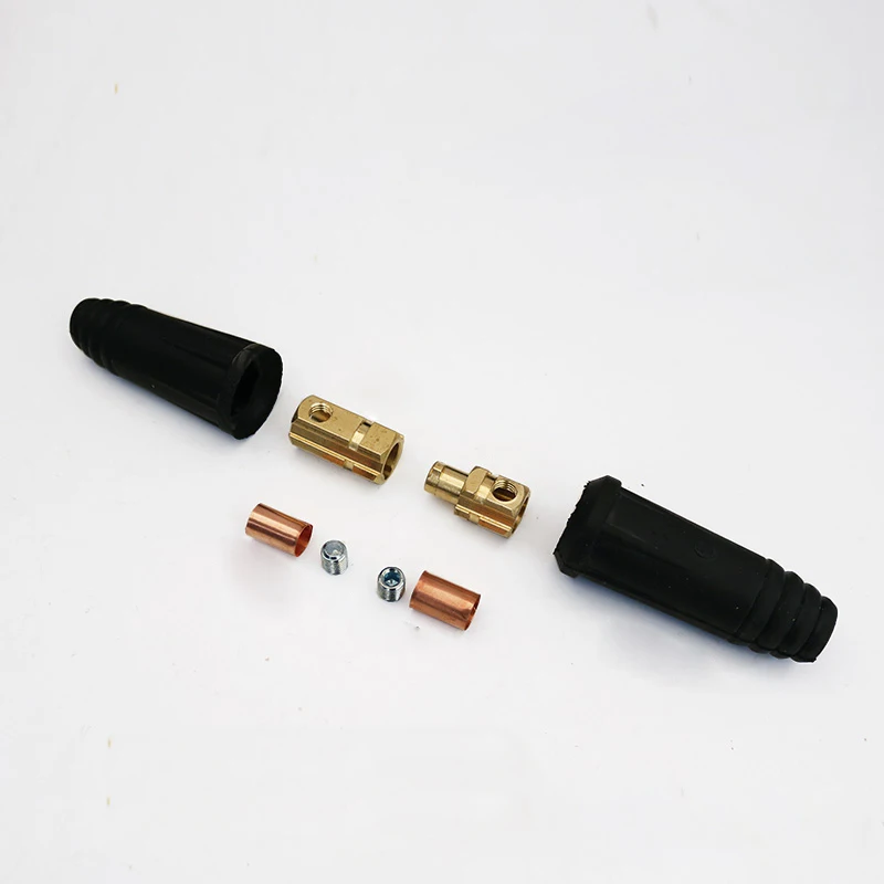 black color 1 set 1 компл. Электрический сварочный аппарат быстрый разъем Европейский кабель сварочная муфта сварка - Цвет: black color 1 set