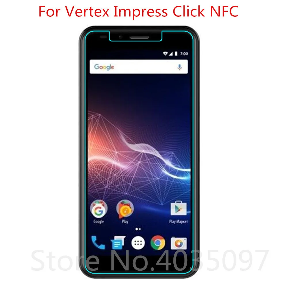 Закаленное стекло для Vertex Impress Click NFC защита экрана закаленная Защитная пленка