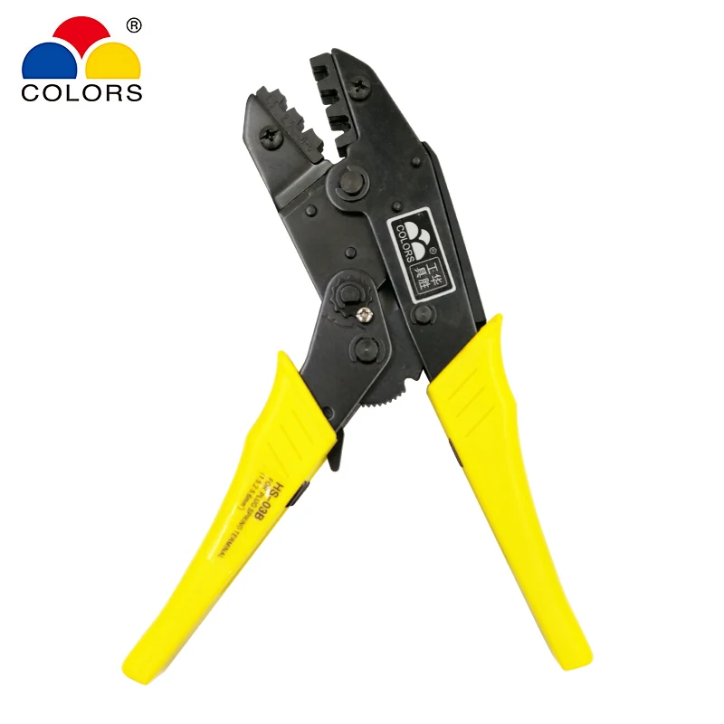 

HS-03B crimping pliers 230mm for non-insulated tabs and receptacles self-adjusting capacity 1.5-6mm2 15-10AWG brand hand tools