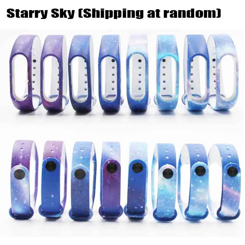 Starry Skye Браслет mi Band 2, цветной ремешок для замены Xiaomi mi band 2, аксессуары для смартфонов, силиконовый разноцветный браслет - Цвет: Starry Skye