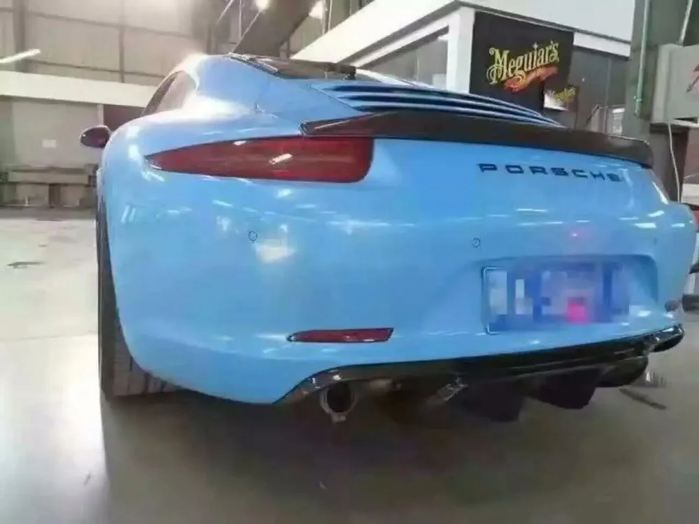 Для Porsche 911 991 2012 2013 украшение автомобиля хвост крыло VRT Стиль черное углеродное волокно заднее крыло спойлера