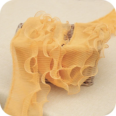 5 Yards/lot 27 Color 12cm 3 Layers Ruffle Lace Fabric Handmade DIY Material Wedding Dress Clothing Accessories Trim RS708 | Дом и сад