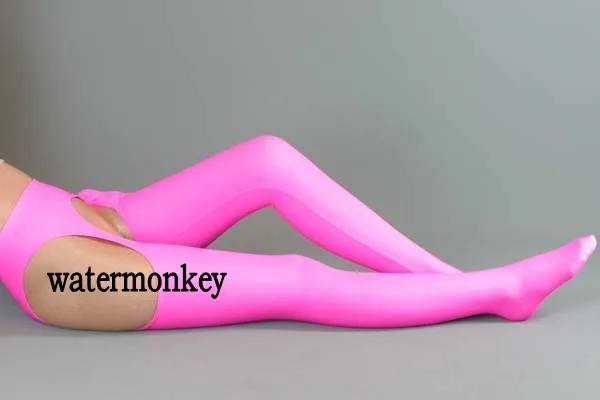 New Style women Sexy Spandex Long Stockings Open Crotch Halloween cosplay many colors |