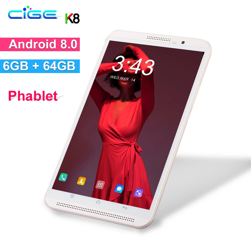 CIGE новейший 8 &quotдешевый планшетный ПК Восьмиядерный 3G 4G LTE планшет дюймов две sim