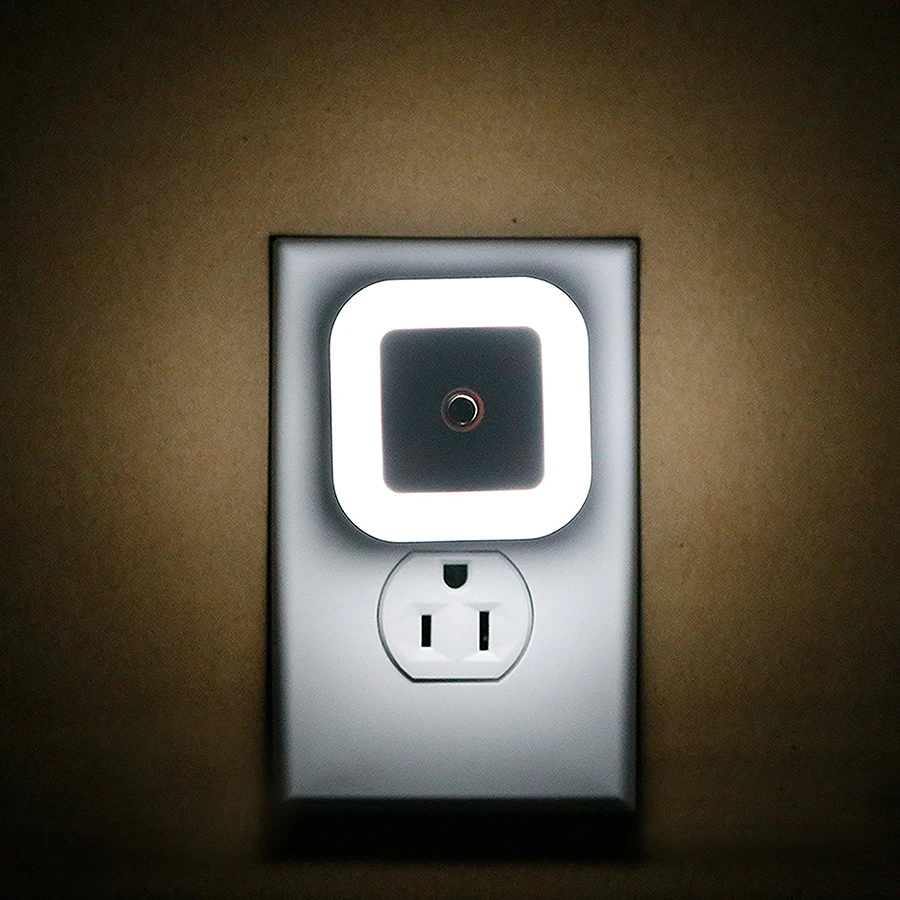 ЕС/США plug Смарт Сенсор светодиодный Ночной светильник индукции Сенсор Управление светодиодный светильник 0,5 Вт автоматический светильник 1 шт