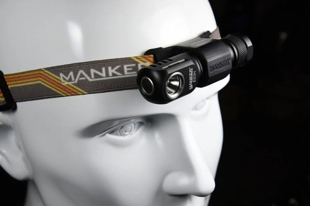 Manker E03H AA налобный фонарь 350LM CREE XP L/Nichia 219C светодиодный с головкой магнитом и