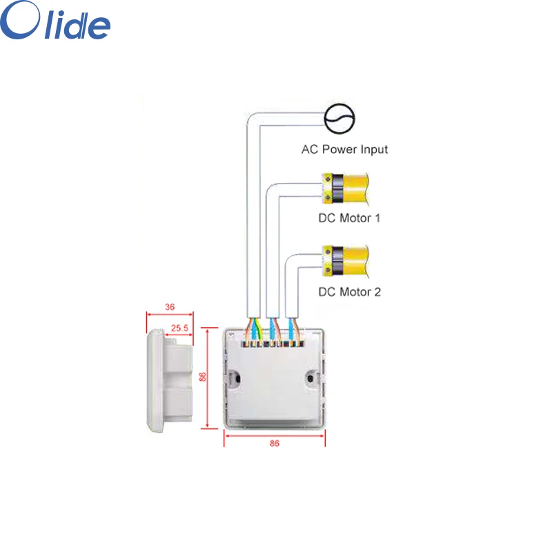 

Olide 2 Channels Controller For Automatic Window Opener System