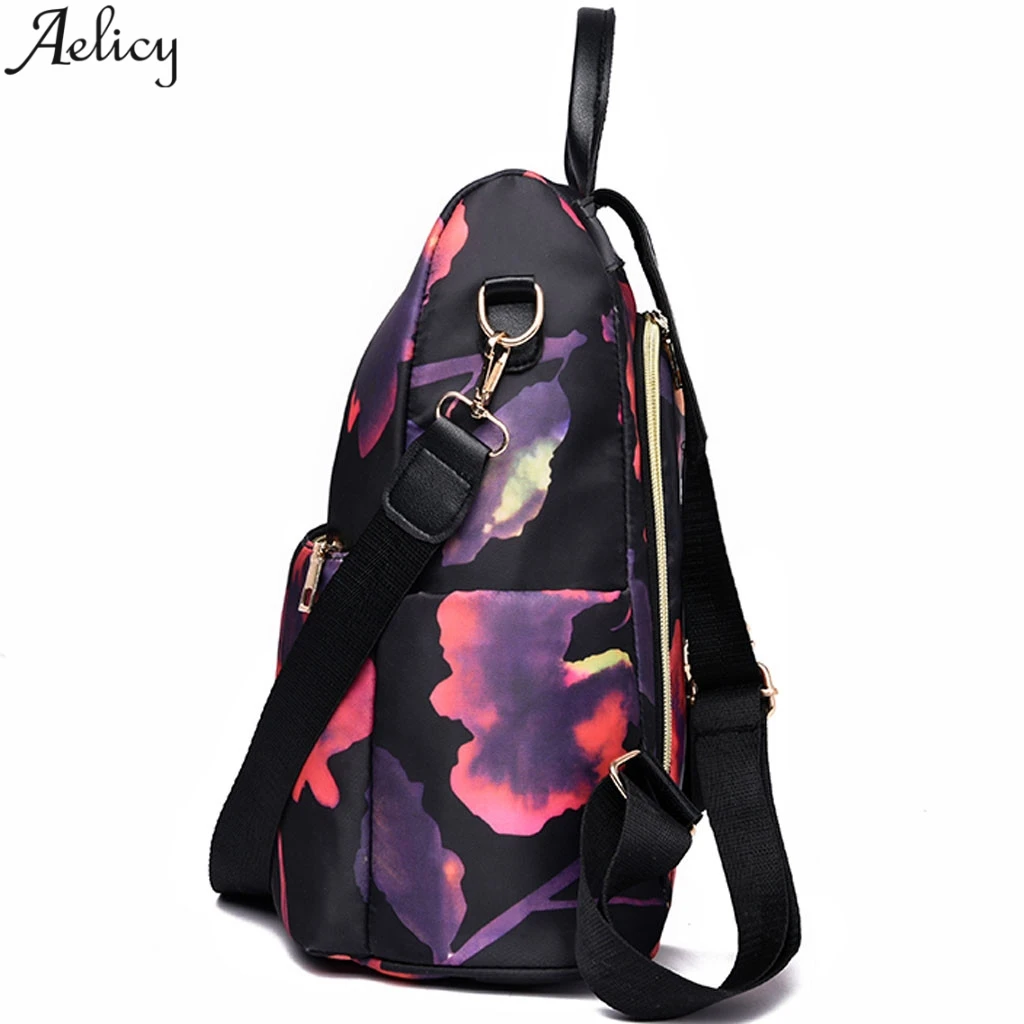 Aelicy Модный женский нейлоновый рюкзак с принтом высокое качество для